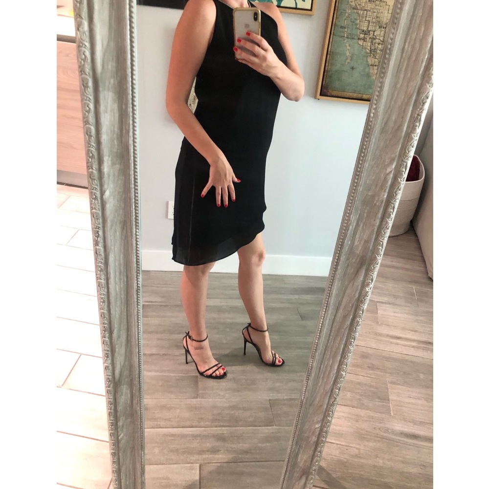 Black asymmetric dress